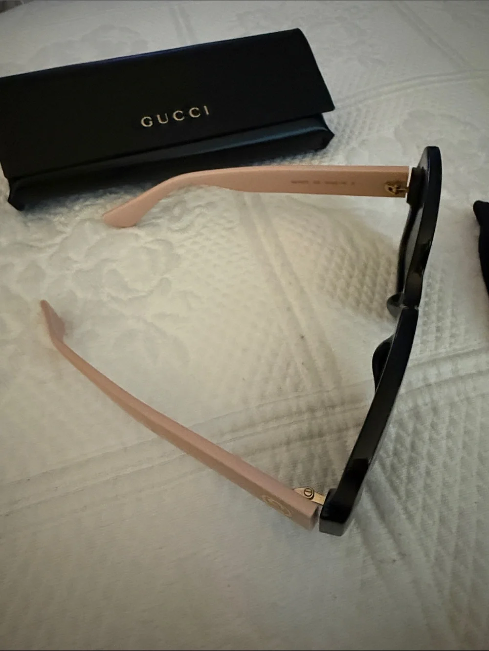 Gucci Black Oversized Square Women's Sunglasses